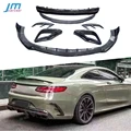 Front Bumper Lip Rear Diffuser Rear Spoiler Air Vent Trims for Benz S Class W217 C217 S63 S65 AMG Coupe 2014-2019 Car Body kits