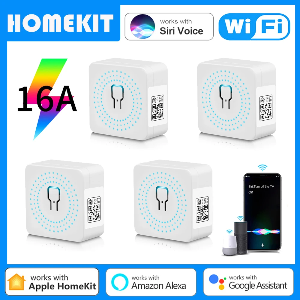 For Homekit Matter WiFi Smart Switch Smart Home Automation Relay Module  Smart Home Works with Siri Alexa Google Home - AliExpress