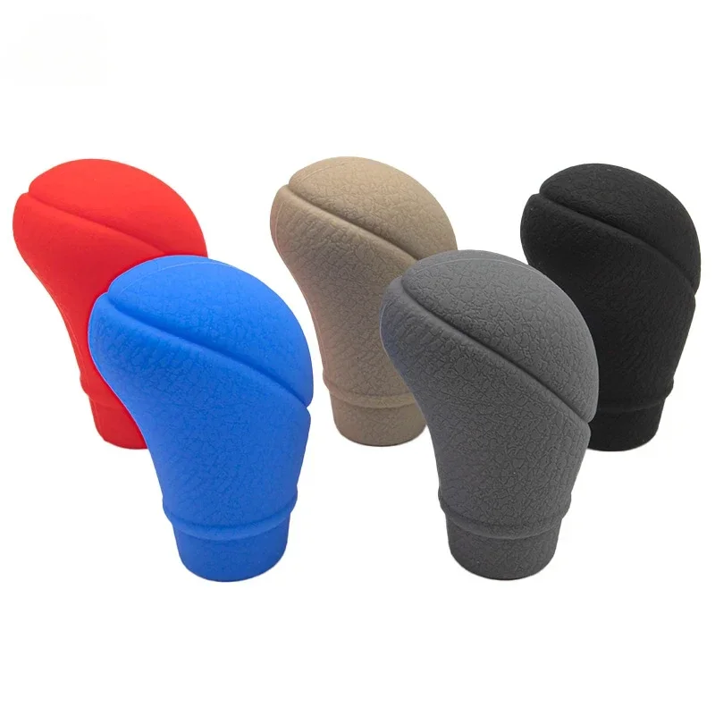 Non-Slip Silicone AT Gear Shift Knob Cover Universal Car Manual Gear Shift Protective Covers Sleeve Auto Accessories Interior-animated-img