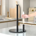 Paper Towel Holder with Spray Bottle, Stainless Steel Countertop Paper Towel Holder, Tissue Roll Rack for Kitchen Bathroom