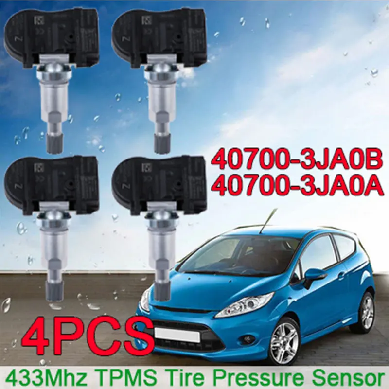 YAOPEI 4pcs 40700-3JA0A Tire Pressure Monitor Systems TPMS Sensor 407003JA0A For Nissan Infiniti 433MHz 40700-3JA0B 407003JA0B-animated-img