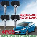 YAOPEI 4pcs 40700-3JA0A Tire Pressure Monitor Systems TPMS Sensor 407003JA0A For Nissan Infiniti 433MHz 40700-3JA0B 407003JA0B