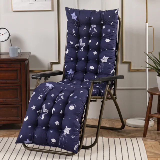 navy pattern accent chair