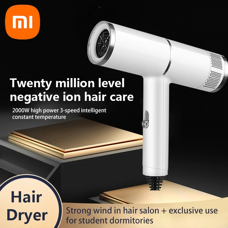 Xiaomi Professional Hair Dryer Negative Ionic Blower High-speed Electricturbine Drier Constant Temperature Quickdrying Hair 2025-animated-img