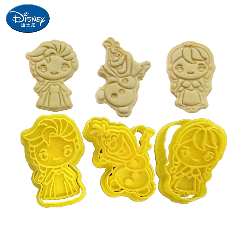 Anime Disney Frozen Biscuit Mold Cartoon Elsa Anna Olaf Dessert Cookie Mold Baking Tool Party Decoration Supplies Christmas-animated-img