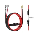 USB Charger Socket Cable 60cm Cigarette Lighter Wire Harness Connector Cord With 10A Fuse for Car Marine Motorcycle ATV RV Refit