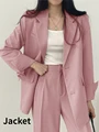 Pink Suit Coat Women's New Spring and Autumn Korean  Women Blazers and Jackets Women's Suit Pants Women's Suit Jackets