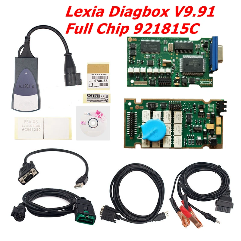 Newext Lexia 3 Full Chip Lexia3 V48/v25 Newest Diagbox V7.83 Pp2000 Lexia-3  Firmware 921815c Auto Diagnostic Tool