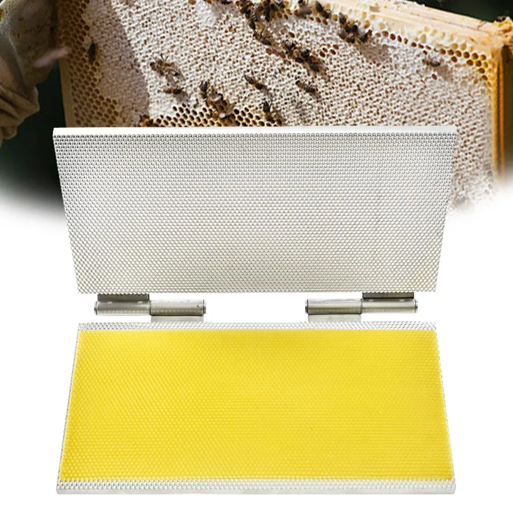 1set Apiculture Silicone Beeswax Honeycomb Mold Flexible Wax for Machine  Foundation Sheets Press Embosser Wax Nest Base Making