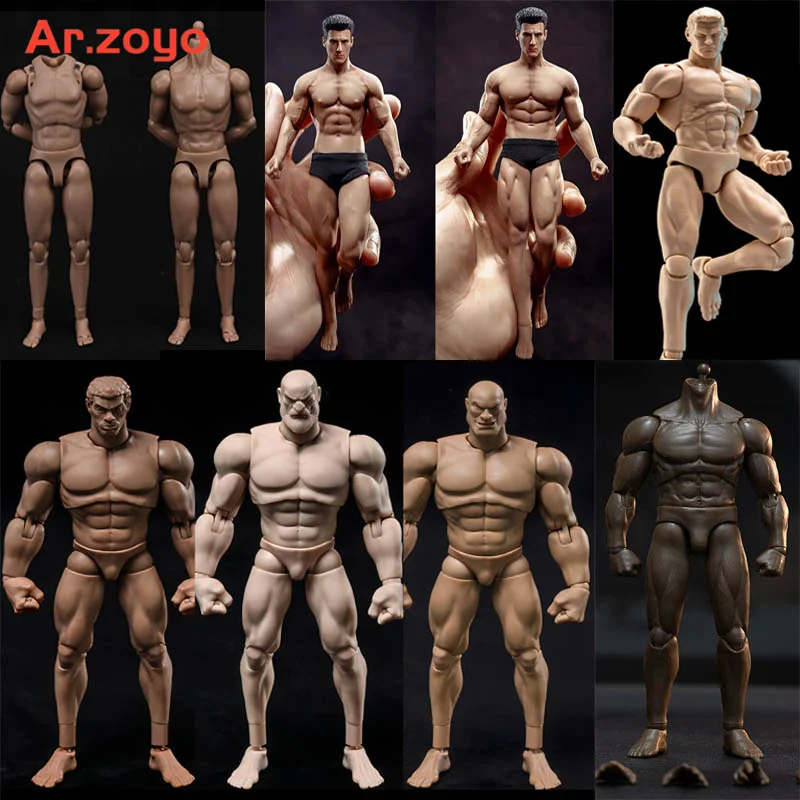 GWToys 1/12 G-001 Super Strong Muscle Flexible Action Figure Body Male Man  6inches Doll Model Toys