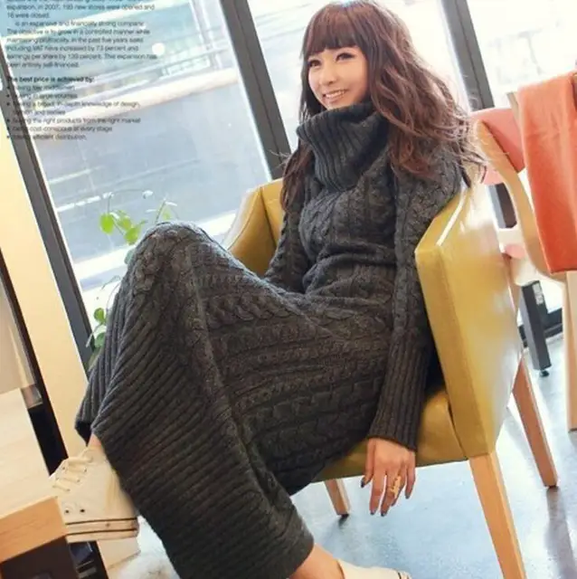 Women Winter Knit Dresses 2022 Europe 