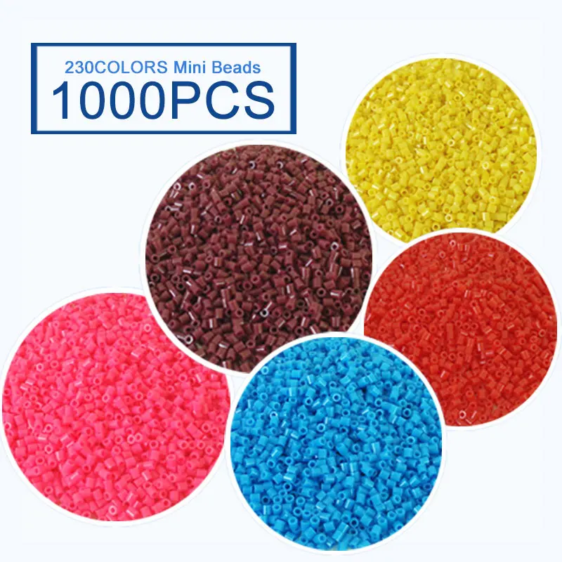 2.6mm Mini Beads 1000PCS 230colors Fuse Beads for Kids Gift Hama Beads Diy Puzzles Iron Beads High Quality-animated-img