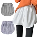 Detachable Underskirt Women Fake Shirt Irregular Skirt Tail Blouse Hem Cotton Extender Fake Hem Mini Skirt Fake Hem 6 Sizes preview-1