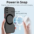 Matte Magnetic For Samsung Galaxy S24 S23 S22 S21 S20 Ultra Plus FE A54 A53 A13 Note 20 10 5G Case Frosted Wireless Charge Cover preview-1