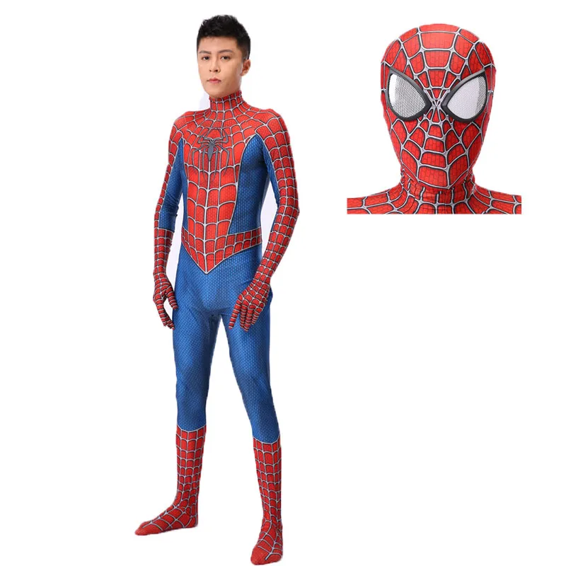 קנו אלי אקספרס  Stock Myers Spiderman Remy Tights Adult Man Cosplay  Superhero Halloween Costume