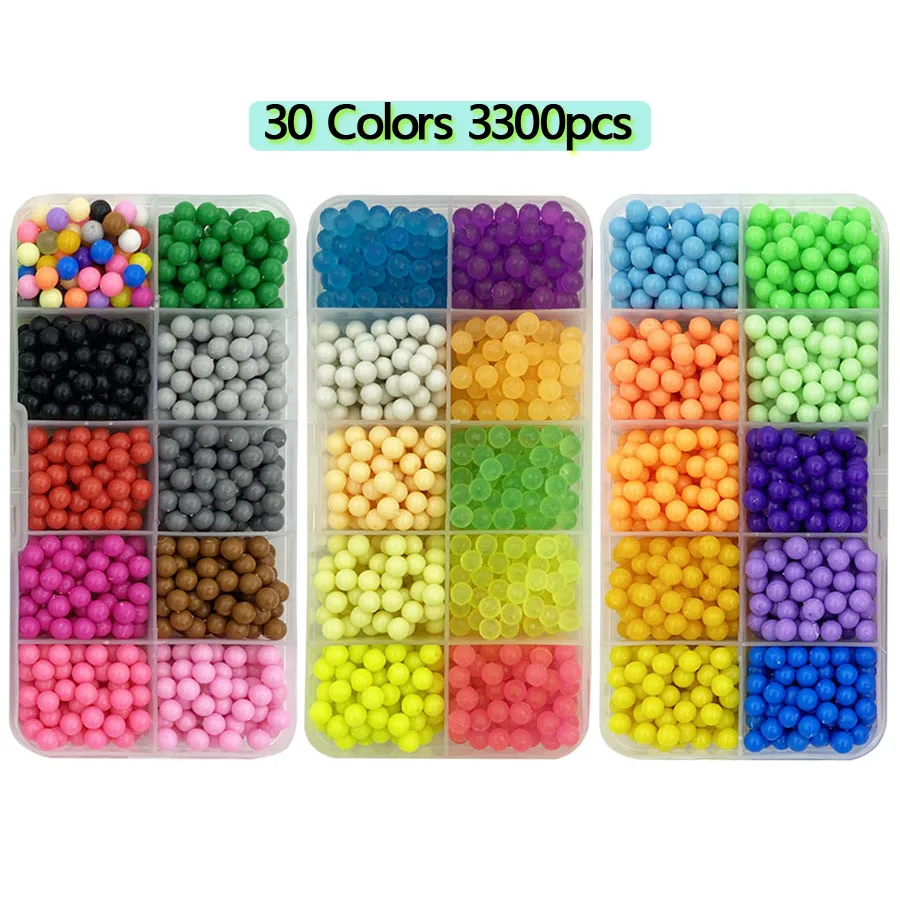 5mm DIY water spray beads Refill Beads puzzle Crystal set ball games Aqumosaic magic toys for children manualidades-animated-img