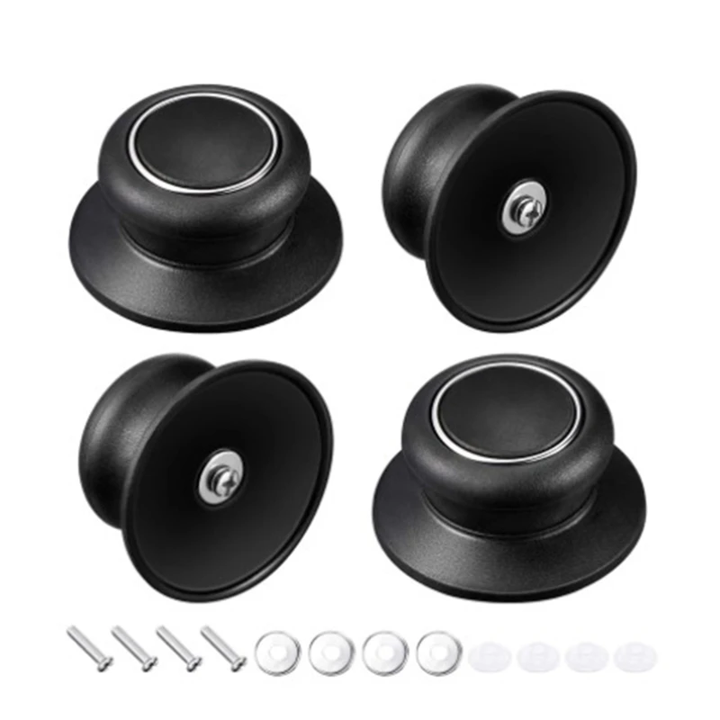 4 Sets Universal Pot Pan Lid Top Replacement Knob Silicone Glass Saucepan Casserole Kettle Cover Holding Handle Kitchen Cookware-animated-img