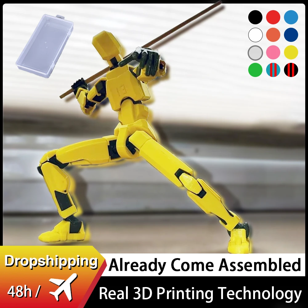 Купить Алиэкспресс | Multi-Jointed Movable Shapeshift Robot 2.0 3D Printed  Mannequin Dummy 13 Action Figures Toys Kids Adults Parent-children Games