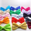 Men Ties Fashion Butterfly Party Wedding Bow Tie for Boys Girls Candy Solid Color Bowknot Wholesale Accessories Bowtie  gifts preview-2