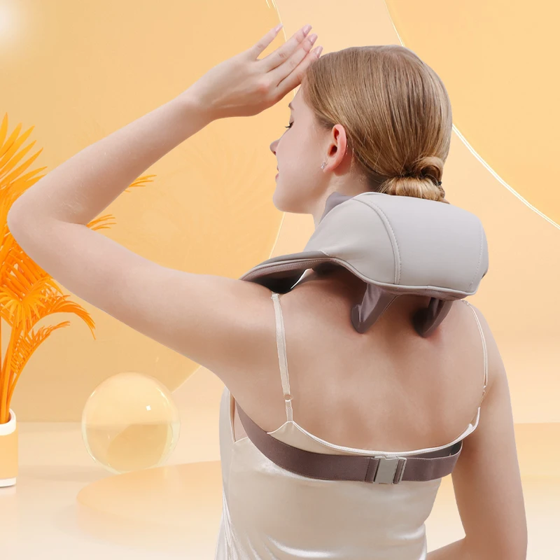 5D Kneading Shiatsu Massage Shawl Neck Chiropractic Massager for Shoulder  Pain R