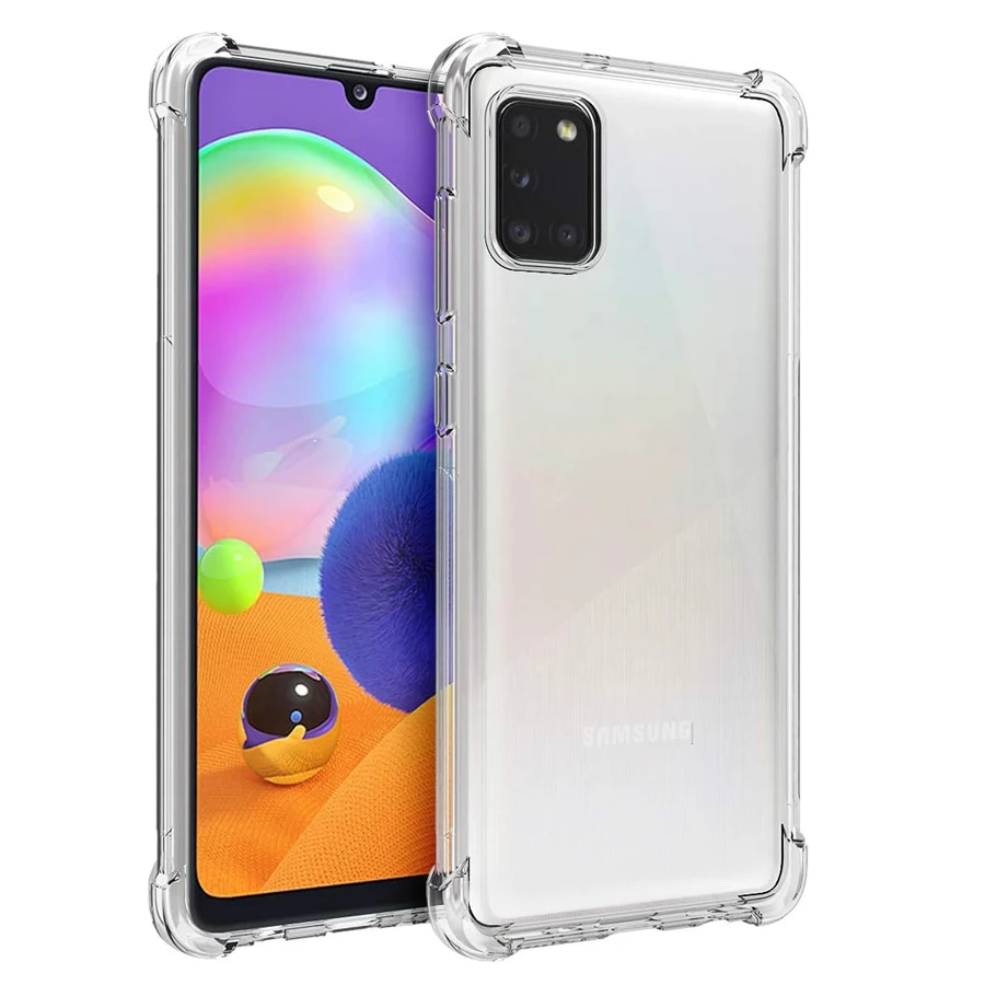 Shockproof Case For Samsung Galaxy A01 A11 A21 A31 A41 A51 A71 Soft Phone Shell M01 M11 M21 M31 M51 Clear Silicone Back Cover-animated-img