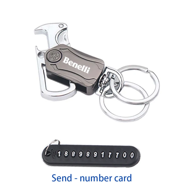 Multifunction Car Keychain Key Ring Beer Opener Fidget Spinner For  Benelli TRK502 TRK502X TRK251 TRK 502 502X 251 500 502C 302-animated-img