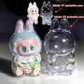 Labubu Transparent Protective Cover Stuffed Toys Cover Cute Elf Plushie Display Bag Mini Portable Storage Box