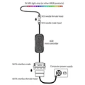 ARGB Controller Cable SATA To 5V 3 Pin Controller HUB Adapter Controller SATA Power Supply RGB Control Cable for PC Cooling Fan preview-5