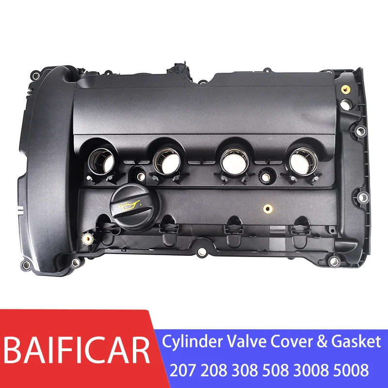 Baificar Brand New Engine Cylinder Valve Cover & Gasket V759886280 For Peugeot 207 208 308 508 3008 5008 Citroen C3 C4 C5 1.6T-animated-img