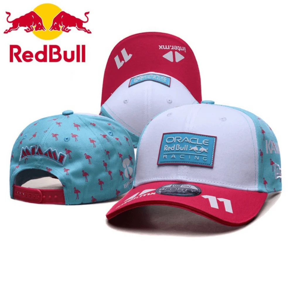 Latest 3 styles Red Bull hat Outdoor sports hat Red Bull hat Red Bull hat Red Bull baseball cap Adjustable Red Bull sun hat-animated-img