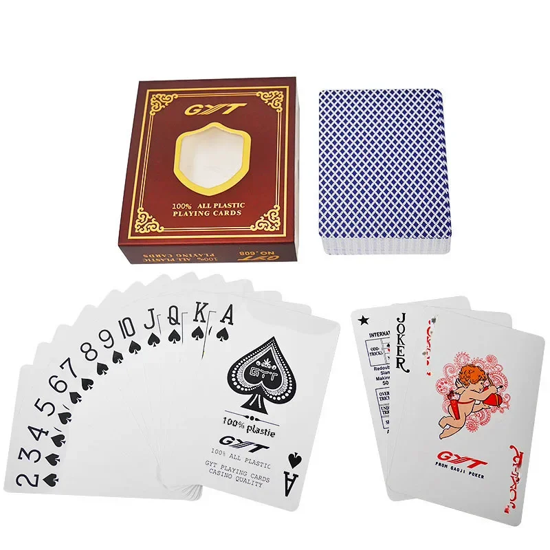 Wholesale Gyt689 Double-sided Frosted Plastic Poker Cards Waterproof Wear-resistant Standard Size Wide Card For Gambling preview-2