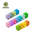 Gobricks 10pcs MOC 87087 מרכיב חלקיקים 1x1 בלוק DIY אבני בניין עם בליטות תואמות צעצועים חינוכיים לילדים