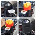 2pcs French Fry Holder for Car, Holds Fries, with Sauce Tray, Multi-Purpose Drink Beverage Fast Food Holders Plastic preview-1