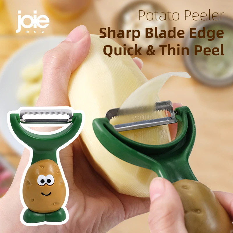 Joie Potato Peeler Stainless Steel Peeler Fruit Vegetable Peeler Multifunction Grater Peeler Slice Home Kitchen Tool-animated-img