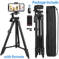 NA3560 Phone Tripod 55in Professional Video Recording Camera Photography Stand for Xiaomi HUAWEI iPhone Gopro with Selfie Remote preview-8