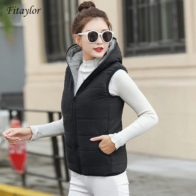 Fitaylor New Autumn Winter Women Vest 