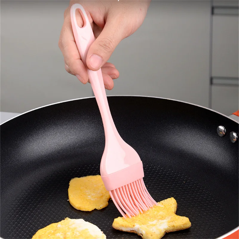 3PCS/Set Silicone Cream Scraper DIY Bread Cake Butter Spatula Mixer Oil  Brush Kitchen Baking Tool