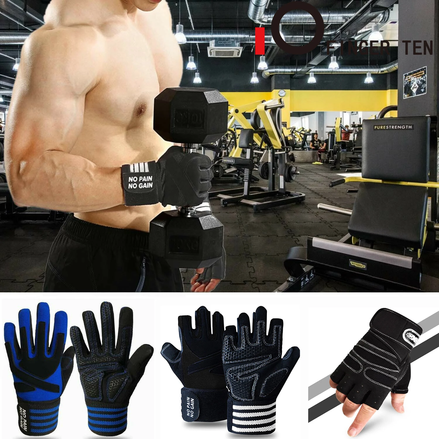 full hand cover gym gloves