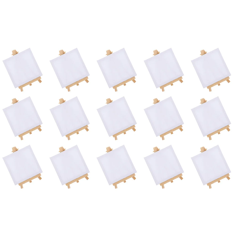 15 Sets Mini Frame Easel Stand for Painting Small Easels Display Canvas Stands Canvases-animated-img