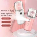 Mini Portable Humidifier Facial Steamer Device Beauty Spray Hydrating Apparatus Cold Spray Apparatus Rechargeable Nano Spray