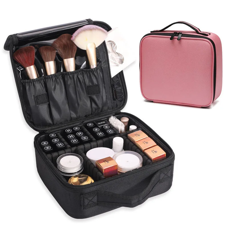 New Women Makeup Case Beauty Salon Tattoos Nail Art Tool Bin Case Travel Necessary Make Up Storage Box Waterproof Cosmetic Bag-animated-img