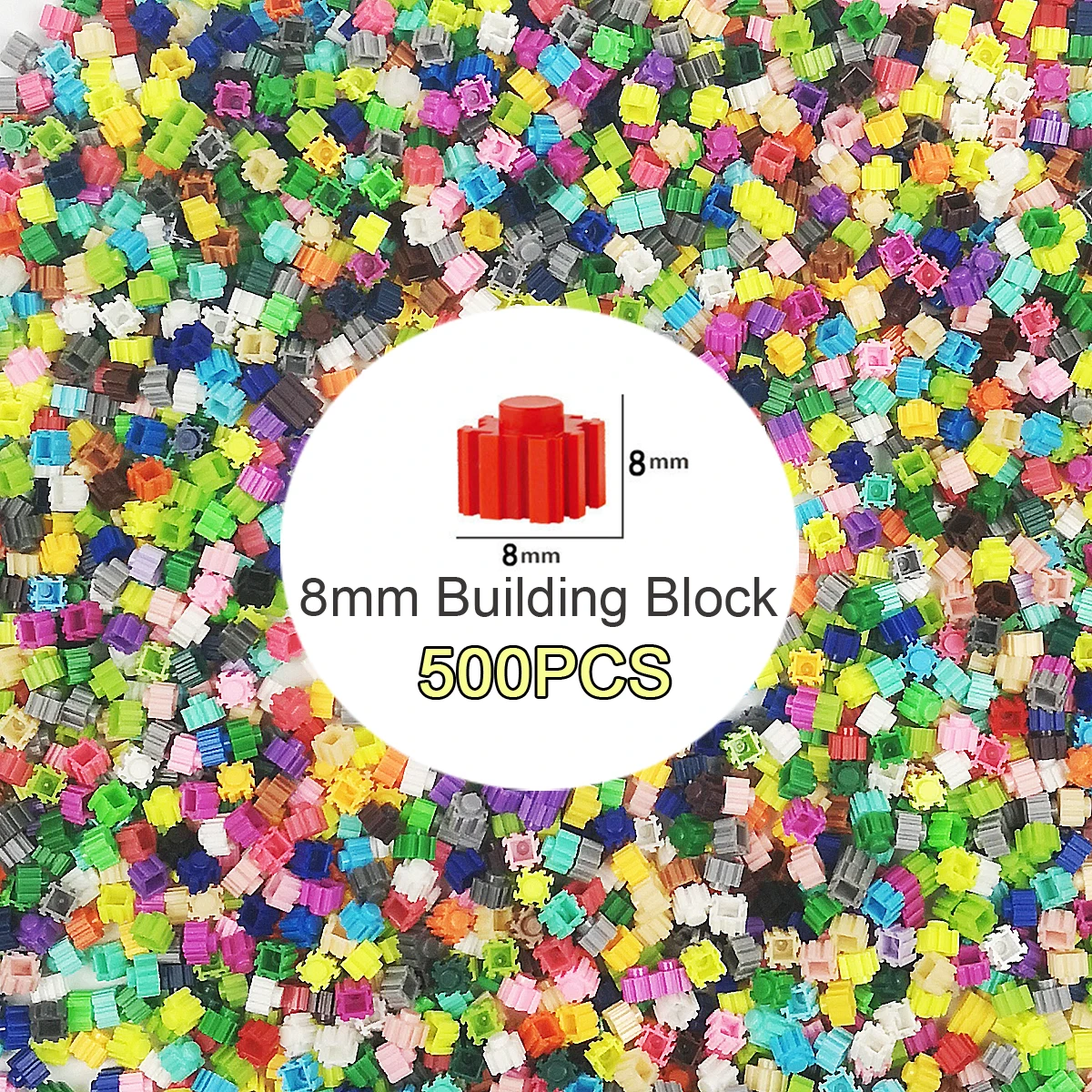 500pcs 8*8mm Diamond Building Blocks #1-#20 40colors DIY 3D Small Brick For Children's Toy Educational Kids Gifts-animated-img