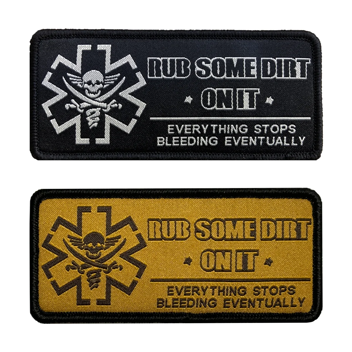 Rub Some Dirt On It Patch, Medic, EMS, EMT, Paramedic - Embroidered Morale Patch-animated-img