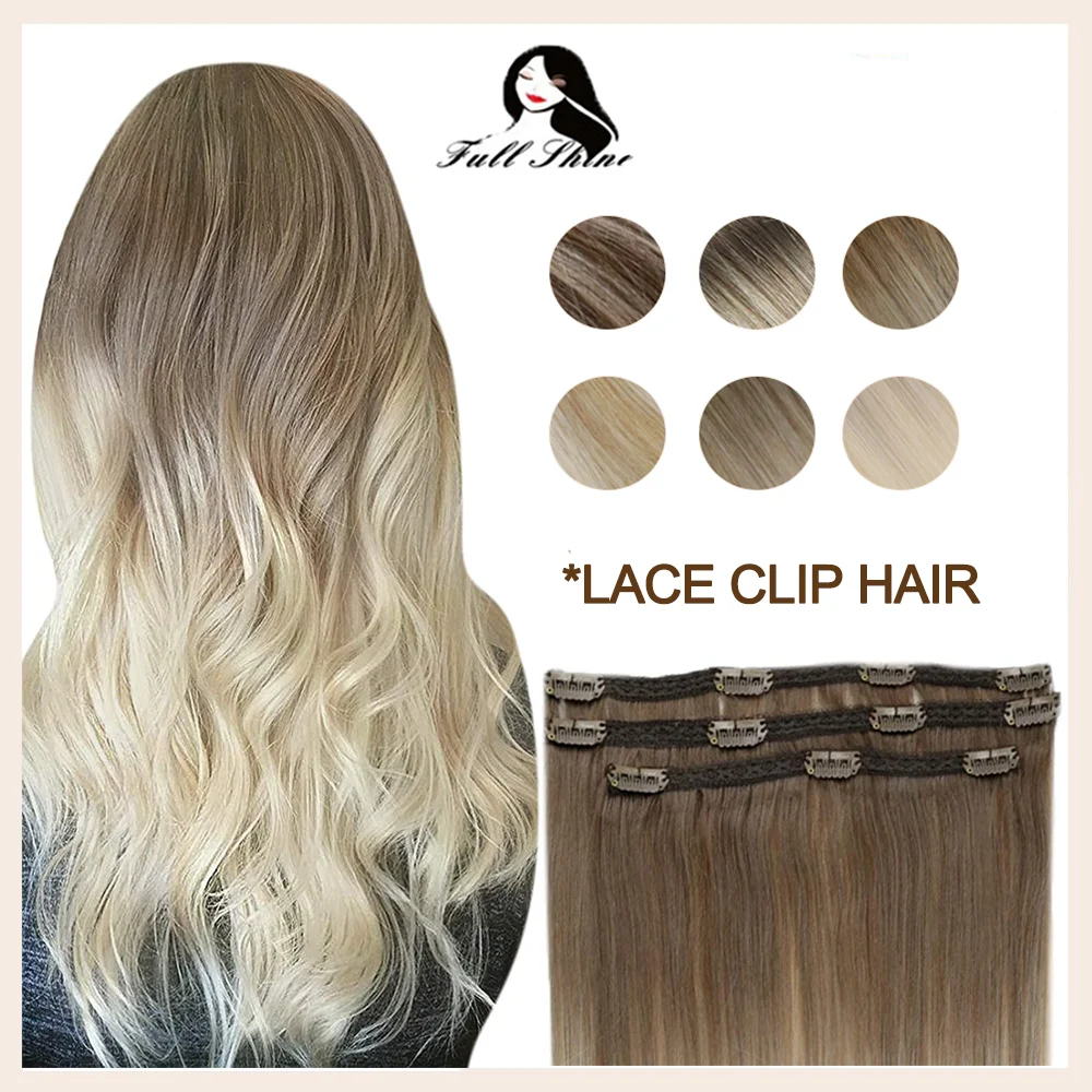 human hair clip on extension