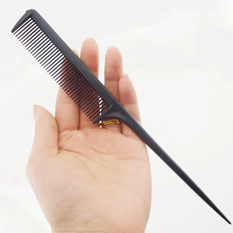 Professional Hairdressing Plastic Comb Sharp Tail For Styling Backcombing Suitable For Evening Dresses Hair Picking-animated-img