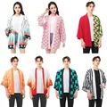 Women/Men Summer Casual Cool Streetwear Demon Slayer Kimetsu no Yaiba Print Japanese Anime Kimono Haori Yukata Cosplay preview-1