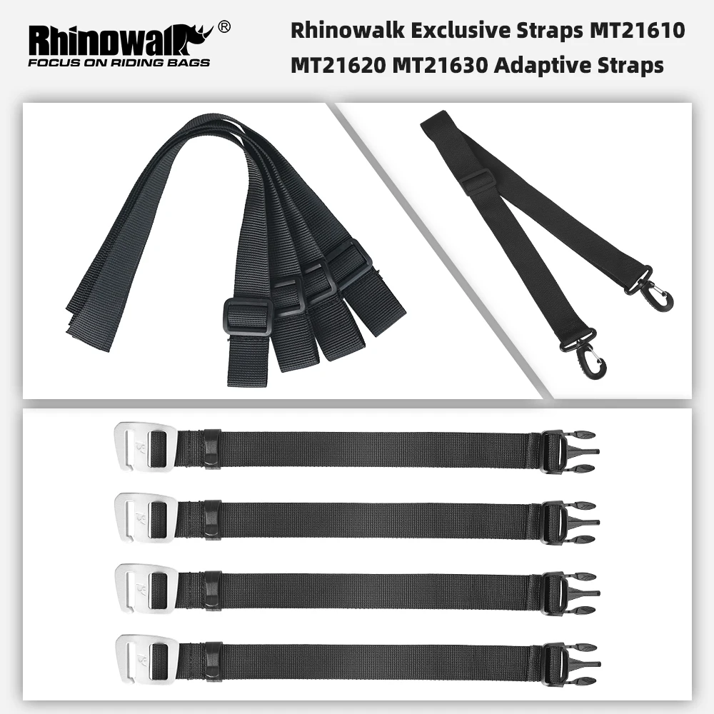 Rhinowalk Motorcycle Bag Straps For MT21610/MT21620/MT21630 Special Adaptation Straps Hardware Hook Buckle Shoulder Strap-animated-img