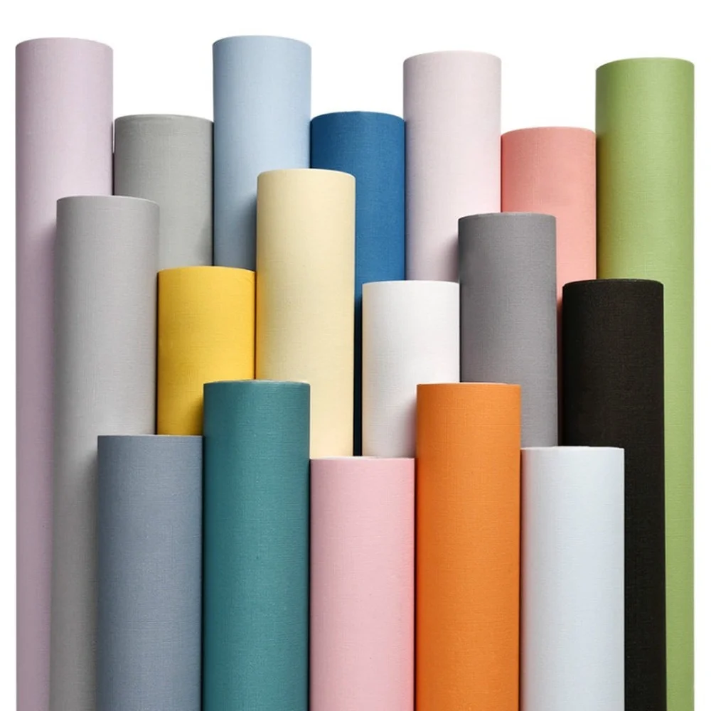 Matte Solid Color Wallpaper Furniture 