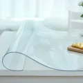 Clear Table ProtectorPlastic Table Cover Protector, Desk Protector Mat, Desk Pad Waterproof PVC   cover table preview-3