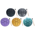 3 Inches 6 Notes Steel Tongue Drum Rain Drum Mini Handpan Drum Ethereal Drum Yoga Meditation Percussion Instrument Xmas Gifts preview-2